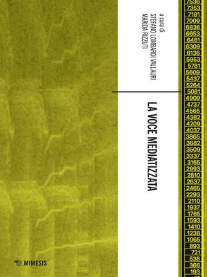 cover image of La voce mediatizzata